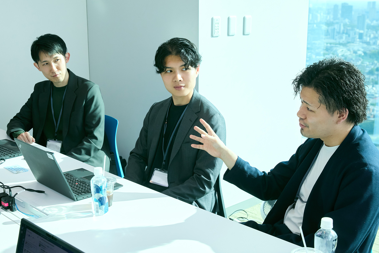 左から保谷 高明様、中原 千辰様、宇野 正悟様